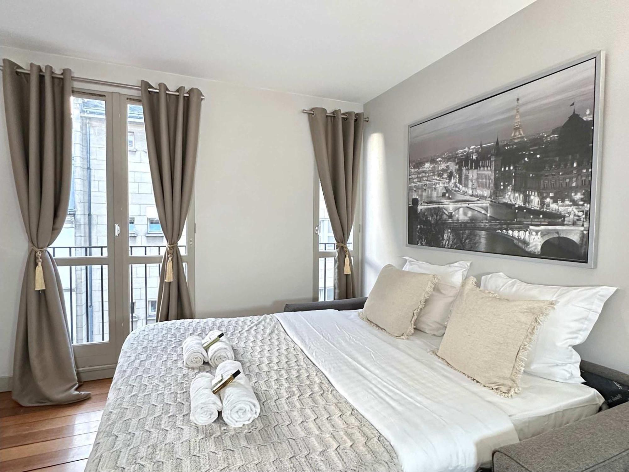 Beautiful Calm Studio In Le Marais Paris Dış mekan fotoğraf