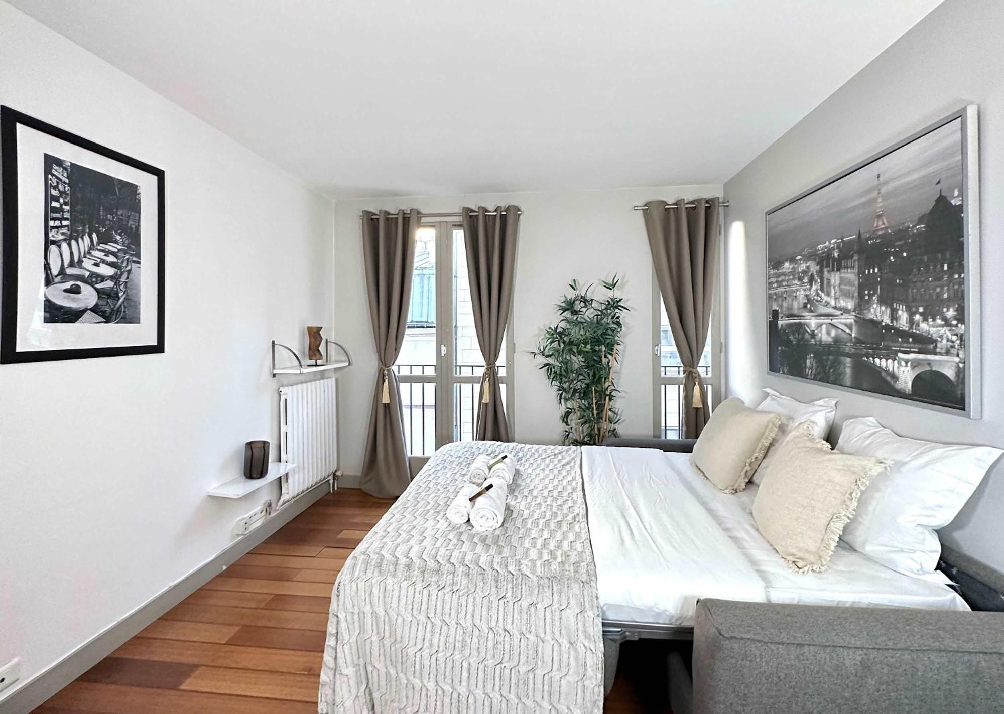 Beautiful Calm Studio In Le Marais Paris Dış mekan fotoğraf